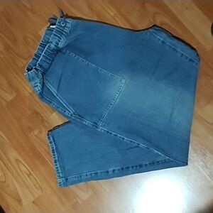 White Birch denim joggers, size 3xl